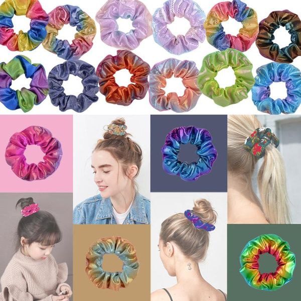 

5 / 6шт мода бархатная диапазона scrunchie упругие волос галстуки головные уборы веревка веревка для взрослых женщин аксессуары для волос гр, Golden;silver