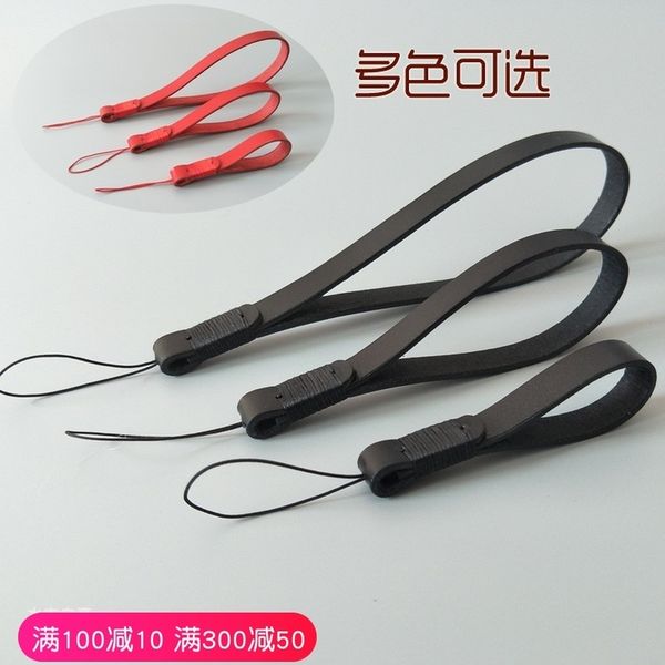 

new black brown vegetable tanned hand wound leather lovers mobile phone u disk pendant