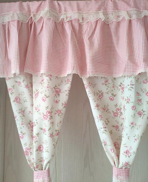 

juyang. pink lace curtains. girl room decorated with curtains. coffee curtain. door curtain. half