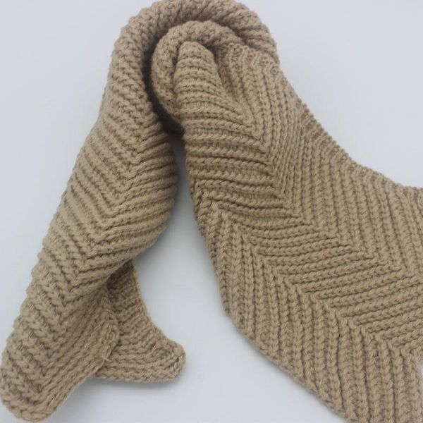 

scarves children autumn winter knitted scarf girl long shawl hat and set, Blue;gray