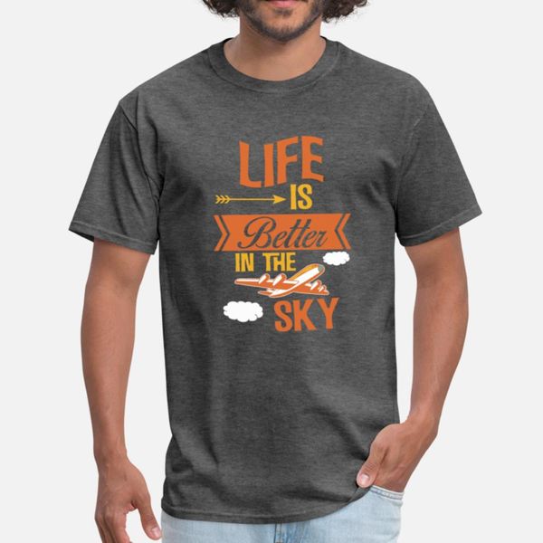 

airplane better life in sky cool gift t shirt leisure breathable trendy tracksuit hoodie sweatshirt
