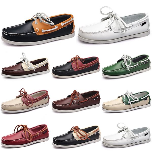 

men casual shoes triple black white popular breathable silvers taupe mahogany brown jogging walking low soft multi leather mens sneaker outd