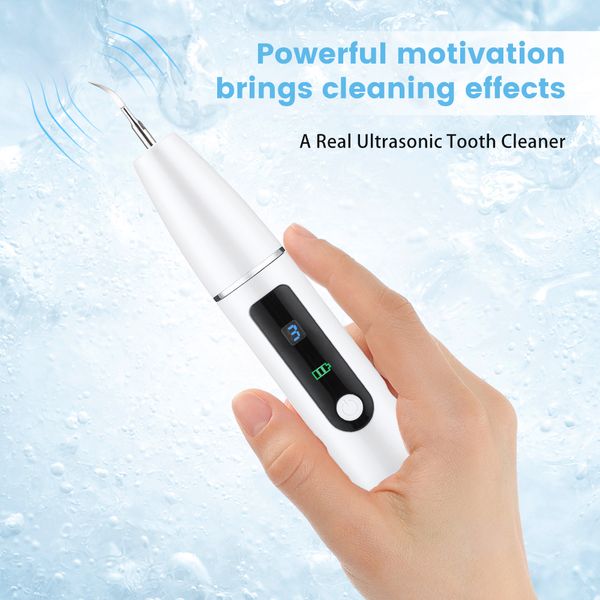 

electric ultrasonic dental calculus remover led display 3 modes rechargeable high frequency vibration dental tartar scaler clean perfections