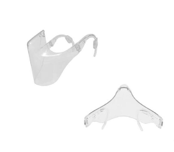 

fast delivery masque máscara 2020 durable mask face shield combine plastic reusable clear face mask bandage