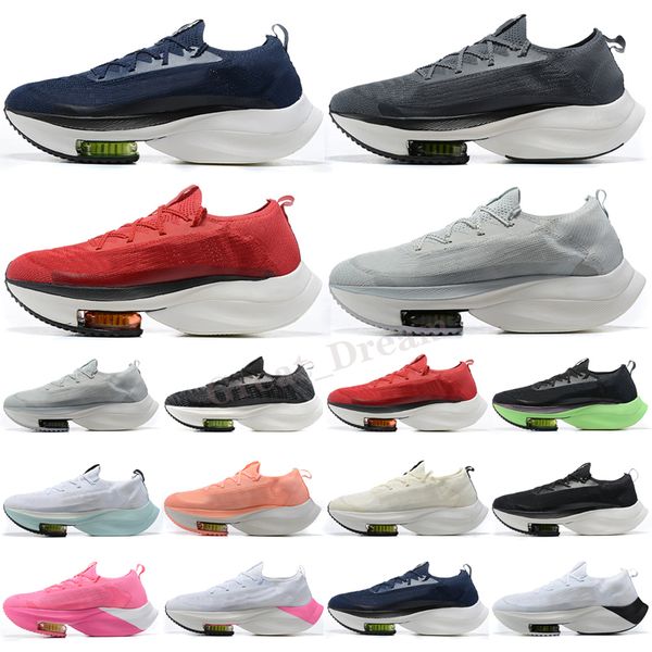 

zoom alpha new tempo trainer black electric green run shoes men women knit mesh watermelon bright crimson sports sneakers