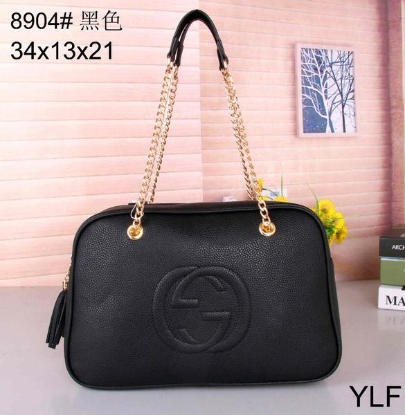 

designer handbags women designer purse litchi pattern pu leather women fashion totes purses bag, Black;red