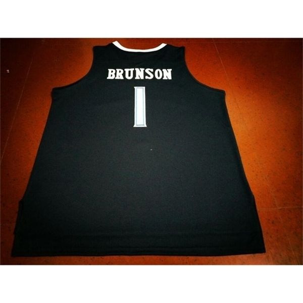 

vintage 121 #1 jalen brunson villanova wildcats college jersey or custom any name or number size s-5xl jersey, Black