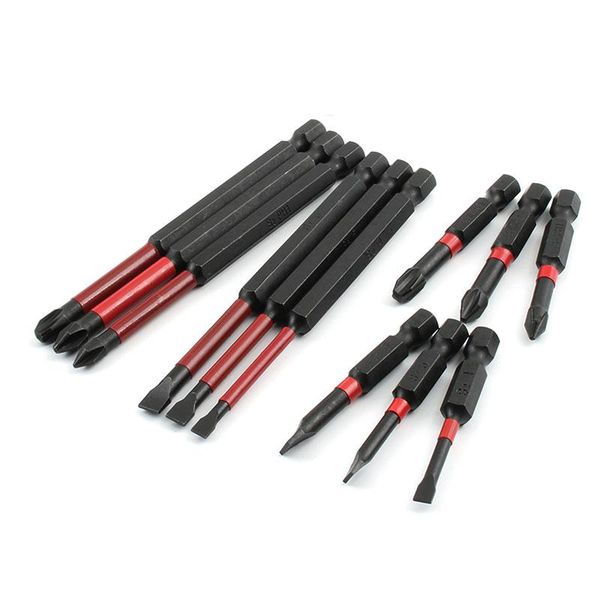 

one pcs 1/4" hex shank magnetic anti slip long reach electric screwdriver bit ph2 cross slotted head power tools