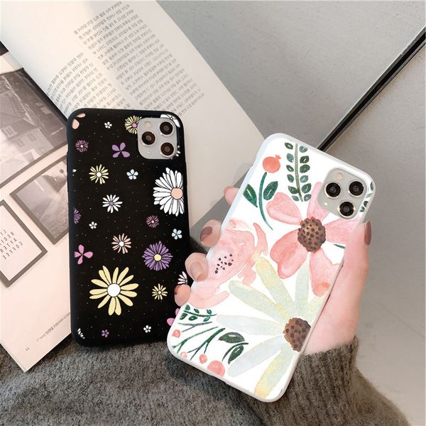 

color daisy flower leaf case for xiaomi redmi note 8 8t 9s 7 6 5 k20 k30 7a 8a 10x poco f2 mi 9t pro a3 9 se lite silicon etui