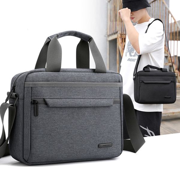 

fashion briefcase casual canvas business men male shoulder messenger bag travel laphandbags multifunction bags