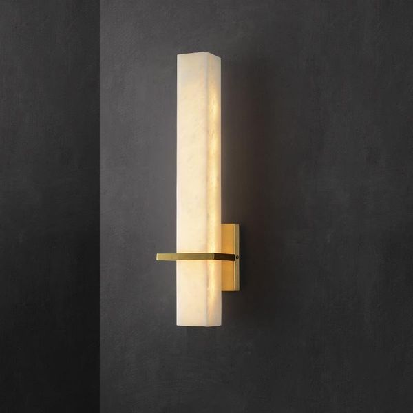 

parlor wall mounted long rectangle marble light wall lamps hall led indoor light bathroom mirror led home lighting