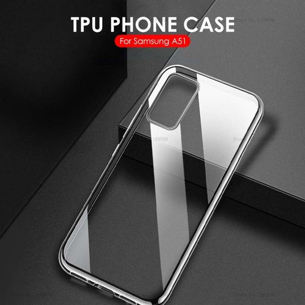 

samsung galaxy a51 transparent tpu silicone cover, samsung galaxy a51 a71 to 5171 2019 a50 a70 ultra thin mobile phone covervfe1