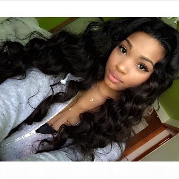 

9a grade human hair wigs for black women natural hairline brazilian lace front wigs baby hair loose wave full lace wigs bleached knots, Black;brown
