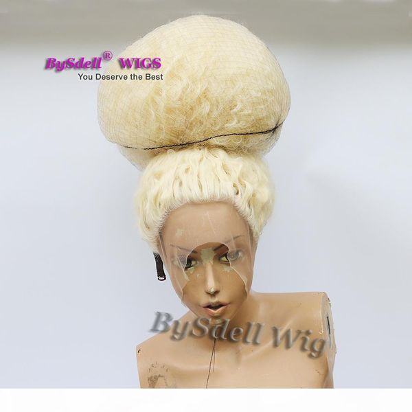 

new arrival male wig drag queen hairstyle wig synthetic lace front wigs blonde afro kinky curly hair wigs for drag queen, Black