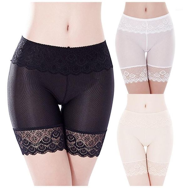 

women boxer safety shorts under skirt solid color pants leggings pants lace ladies stretchy shorts  bokserki damskie1, Black;pink