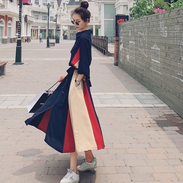 

nfu98 women's thin l sleeve dress women's 2020 autumn new style dress temperament french hepburn style platycodon skirt dress cele, Black;gray