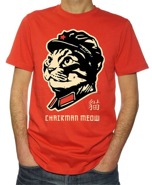 

chairman meow funny chinese cat kitty propaganda poster new hipster t shirt custom graphic tees tee shirt sport hooded sweatshirt hoodie