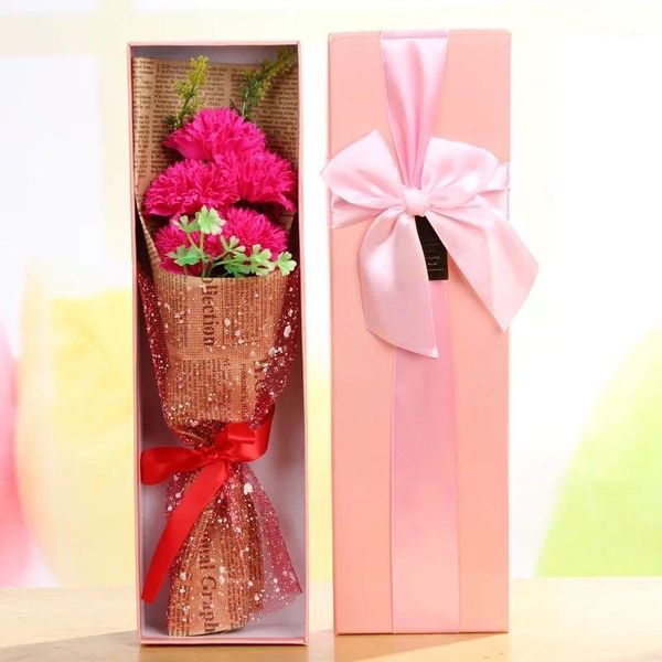 

5 simulation carnation soap bouquet gift box creative valentine's day gift birthday1