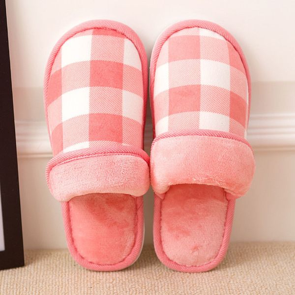 

reetene 2020 warm plush women's winter indoor for men cotton home soft women house slippers x1020, Black