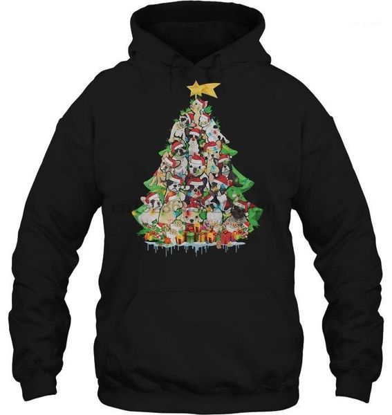 

men hoodie boston terrier christmas tree version2 women streetwear1, Black