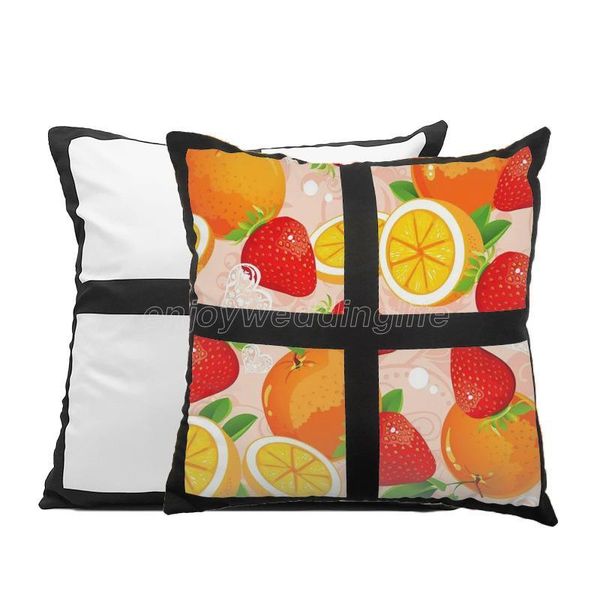 

heat transfer sublimation blanks pillowcase square 4 block diy printing p pillow cushion cover decor pillows