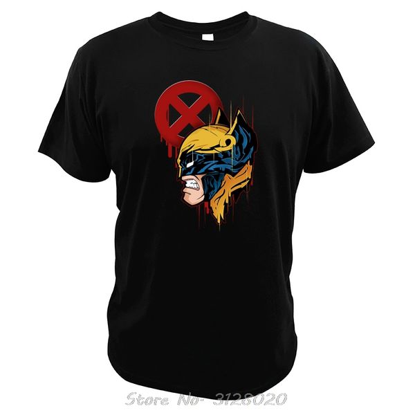 

sport wolverine t shirt logan howlett cool superhero movie uncle wolf t-shirt men cotton x-men tshirt tees