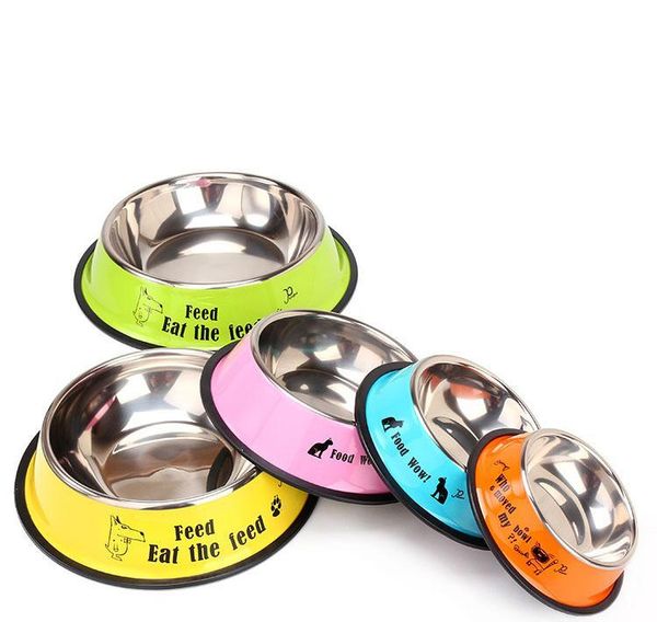 

drop stainless cat ship bowls food pet color bowl dog cartoon bowl water supply steel dog pet feed dogs candy feeders bbyoz bwkf