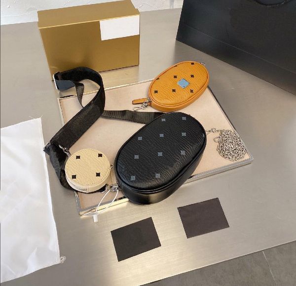 

3pcs/set women crossbody bag shoulder purse 3 color choose high designer handbags wallet good quality tote with box