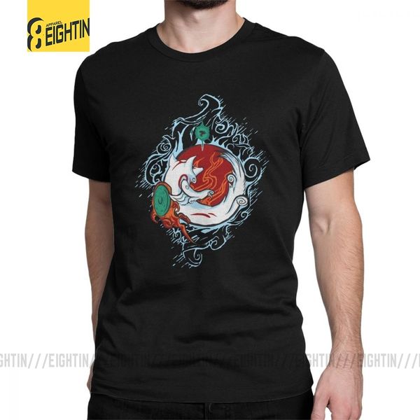 

мужчины okami футболка юмор o шеи коротких рукава топы tee shirt обычной t рубашка спорт с капюшоном hoodie