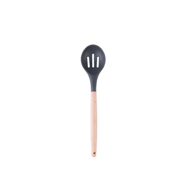 

wooden handle sile spatula heat resistant soup spoon non stick cooking shovel kitchen cooking utensils 8 styles h jllkkh