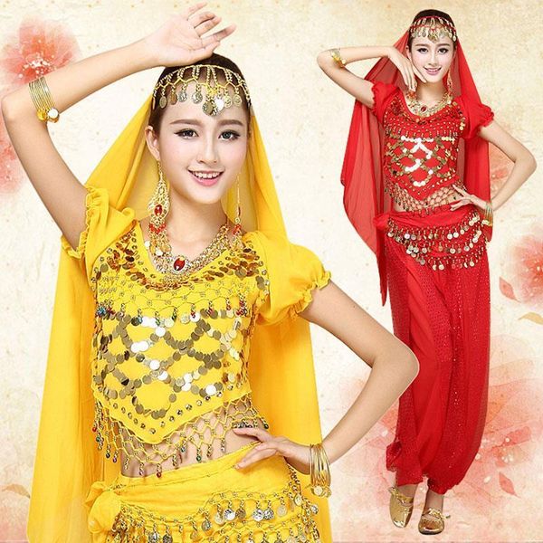 

belly dance costume womens belly dancing costume sets tribal bollywood dress performances bellydance dress1, Black;red