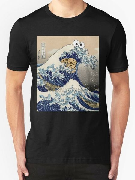 

funny japanese cookie great wave off kanagawa mens black tees shirt sport hooded sweatshirt hoodie