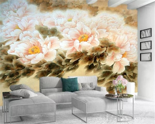 

3d wallpaper desigs for living room in high-definition silk mural wallpaper with custom-made interior decoration1