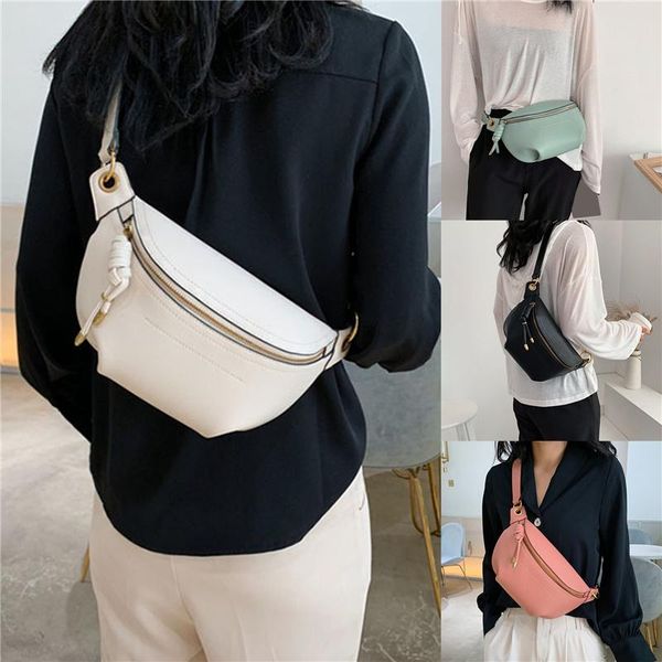 

women waist packs leather fanny letter belt bags new shoulder wild messenger fashion chest crossbody bag pouch