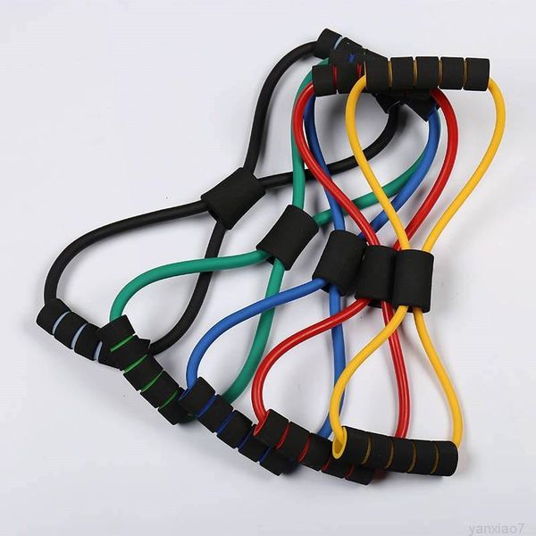 

3pcs8-character eight-character chest expansion latex rallybelt yoga rally ring fitness resistance band a08