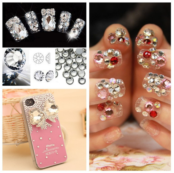 

montana nail art rhinestones ss3 ss4 ss5 ss6 ss8 ss10 ss12 ss16 ss20 ss30 glue on glass crystal non ix nail art decorations