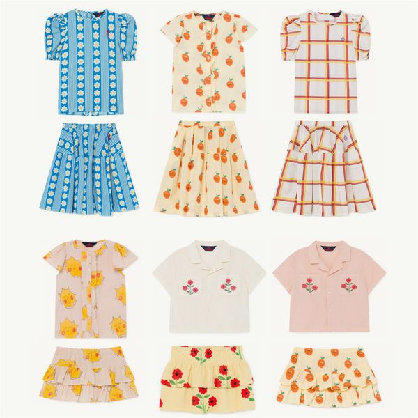 

kids shirts 2020 tao brand new spring summer girls fashion print blouses baby child cotton clothes y200704, White;black