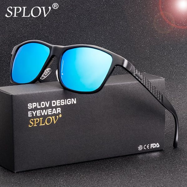 

splov 2018 new aluminum magnesium polarized sunglasses men sunglass women square sun glasses classic driving eyewear eyeglasses, White;black