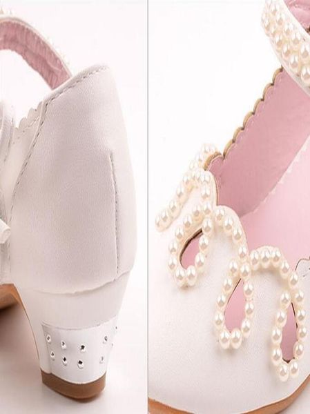 

new fashion low heeled children shoes girls princess leather shoes dance beading bowtie shoes kids flats 03 wmtspl, Black