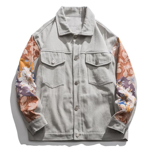 

lacible vintage japanese stitching tooling winter coat men women streetwear jacket 2021 winter harajuku jackets, Black;brown