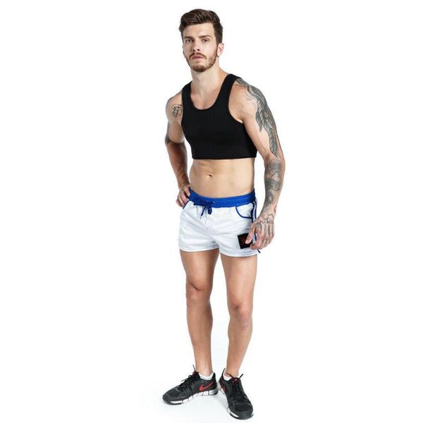 

braces fitness summer breathable sports running basketball football men vest chest support protective gear neoprene training, White;black