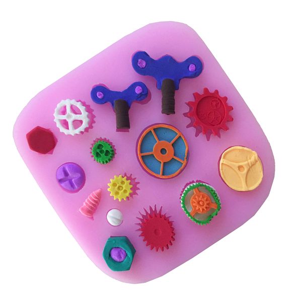 

зубчатые винты формы силиконового fondant cake mold сахар craft декорирование mold cake инструментов для моделирования