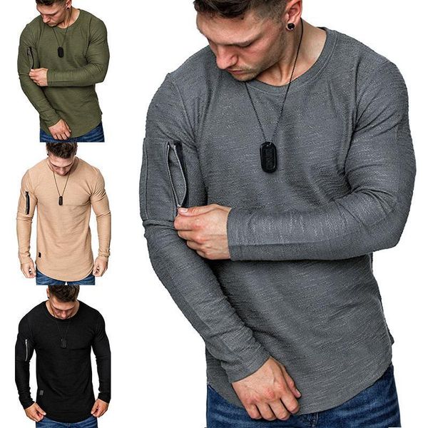 

men s long sleep t-shirt shirt jacket, White;black
