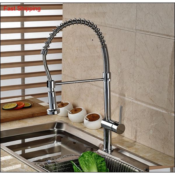 

wholesale and retail 22" tall chrome brass kitchen faucet swivel spout vessel sink mixer tap qylkia bdesports