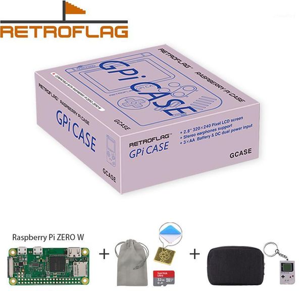 

in stock in stock retroflag gpi case kit with 32g heatsink carrying bag for raspberry zero w1