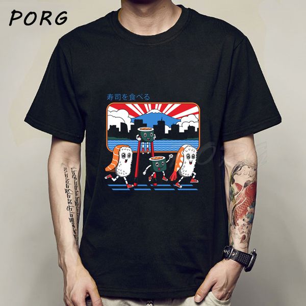 

sport tokyo sushi run graphic simple style print men t shirt casual summer mens tshirt cool t-shirt anime japanese tee shirt outfits
