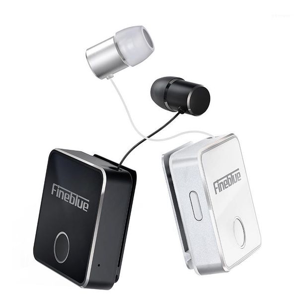 

fineblue mini f1 pro business bluetooth 5.0 wireless clip collar style headset retractable handsbluetooth f9101