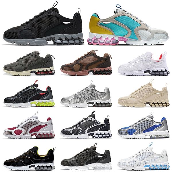 

2021 new running shoes for womens mens zoom spiridon shadow caged triple white grey beige sneakers sports outdoor designer trainers