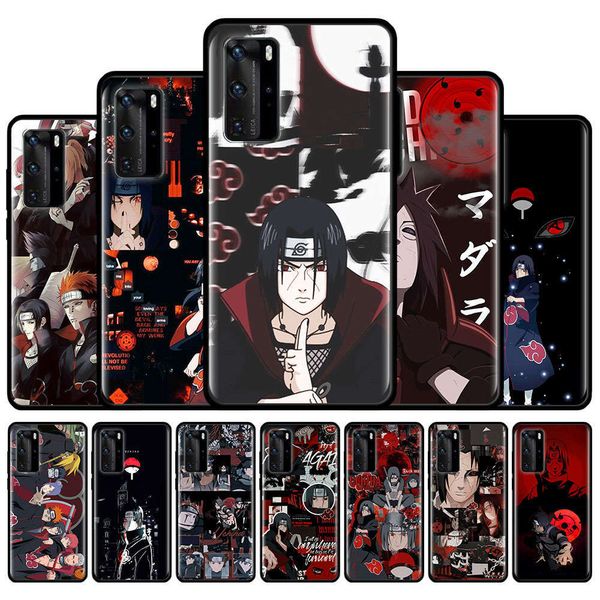 

mobile phone silicone cover, huawei p40 lite p30 pro p smart z s 2019, naruto itachi uchiha soft back cover