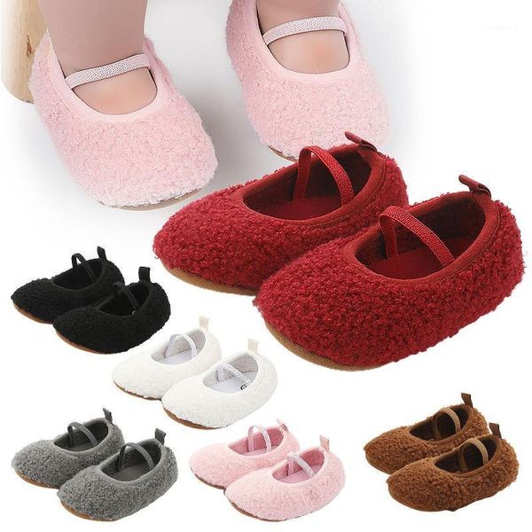

spring autumn solid color non-slip sole elastic band baby toddler shoes1